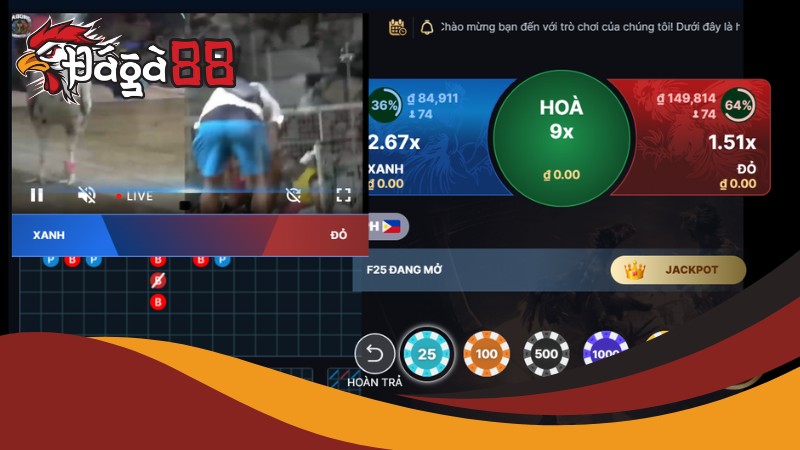 Daga88 - Phát sóng và cập nhật liên tục các trận đá gà trực tiếp 